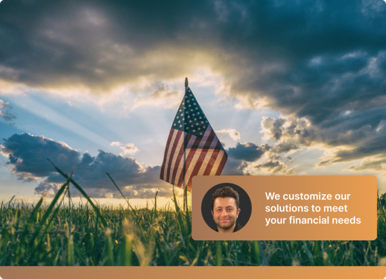 American flag at sunrise representing US cross-border tax support